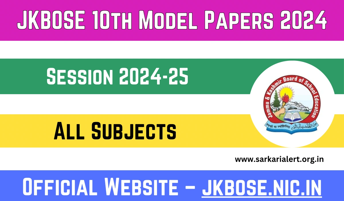 JKBOSE 10th Model Papers 2024